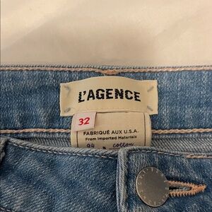 L'AGENCE Classic Blue Denim Pants